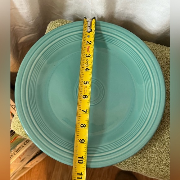 Homer Laughlin Turquoise Fiesta Ware Dinner Plate Replacement Piece 10" EUC - Picture 2 of 3